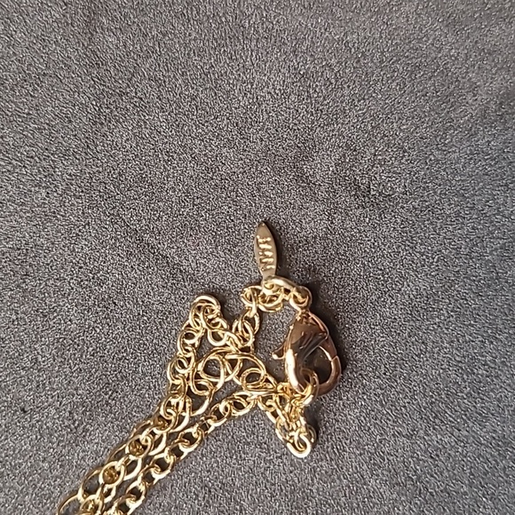 NWT Sunshine Yellow Beige With Gold Flakes Statement Necklace Chunky - Picture 5 of 5